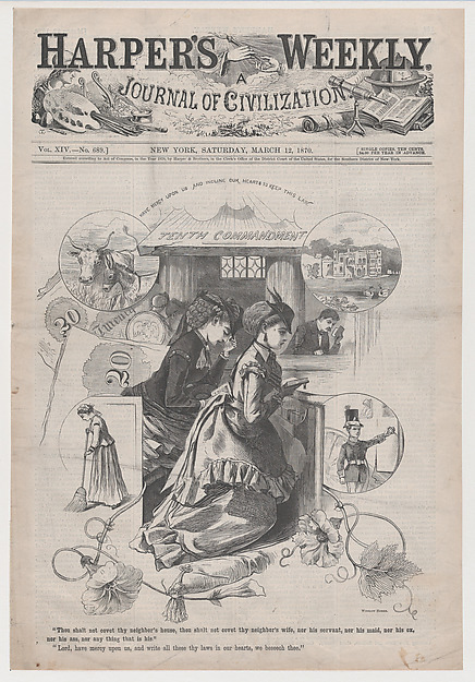 "Tenth Commandment" (from "Harper's Weekly," Vol. XIV)