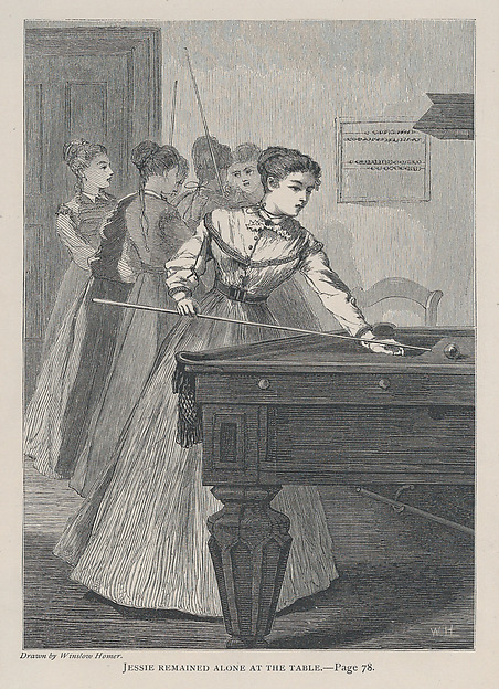 Jessie Remained Alone at the Table (The Galaxy, An Illustrated Magazine of Entertaining Reading, Vol. VI)
