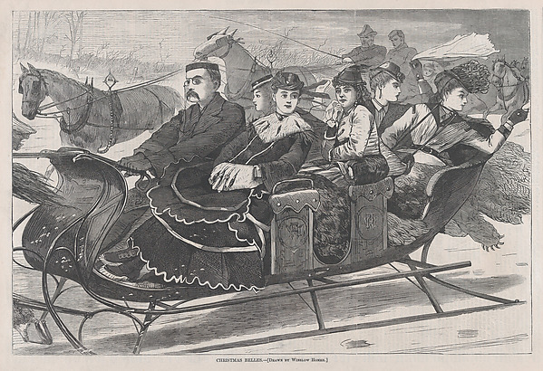 Christmas Belles (from "Harper's Weekly," Vol. XIII)