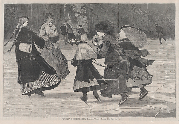 "Winter" – A Skating Scene (from "Harper's Weekly," Vol. XII)