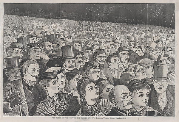Fire-Works on the Night of the Fourth of July (from "Harper's Weekly," Vol. XII)