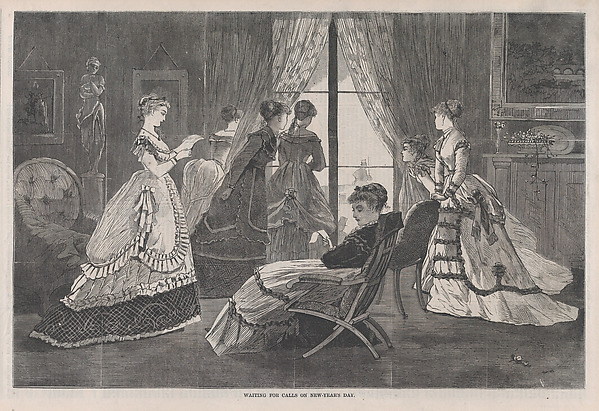 Waiting for Calls on New Year's Day (from "Harper's Bazar," Vol. II)