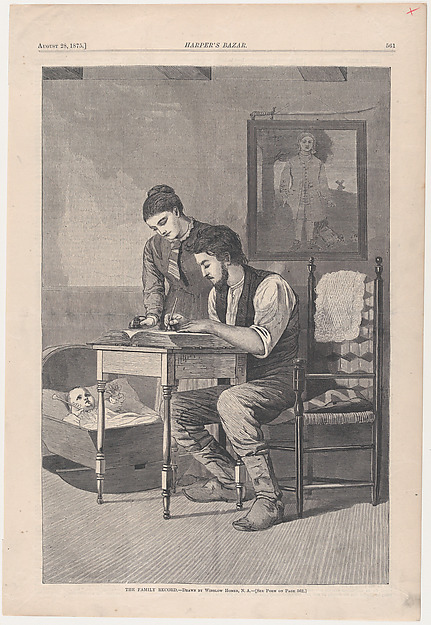 The Family Record (from "Harper's Bazar," Vol. VIII)