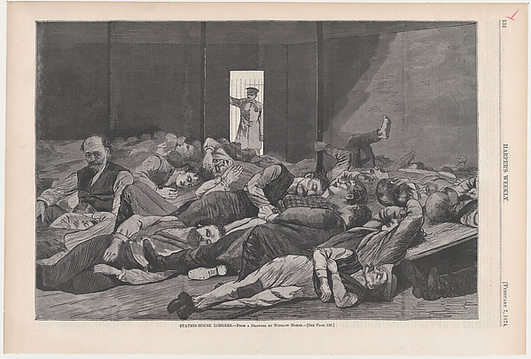 Station-House Lodgers (from "Harper's Weekly," Vol. XVIII)