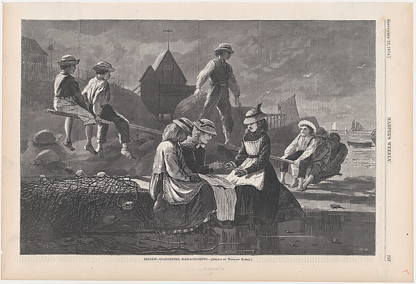 Seesaw, Gloucester, Massachusetts (from "Harper's Weekly," Vol. XVIII)