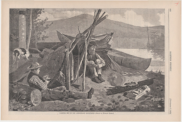 Camping Out in Adirondacks (from "Harper's Weekly," Vol. XVIII)