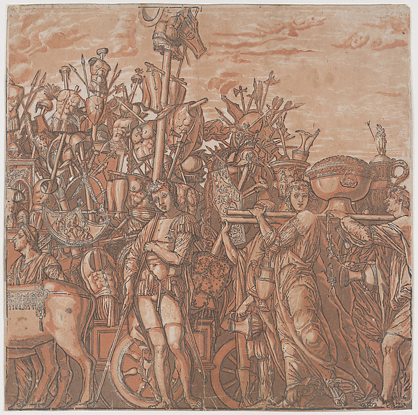 Sheet 3: The trophies of war, from "The Triumph of Julius Caesar"