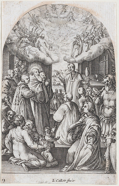 The Death of St. Benedict, plate 13 from "Les Eglises Jubilaires" (The Paintings of Rome, The Churches Jubilee)