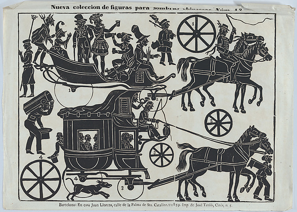 Sheet 13 of figures for Chinese shadow puppets