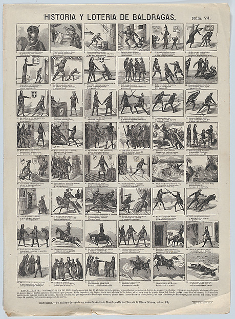 Game of the lottery of the man weak in character (Baldragas)