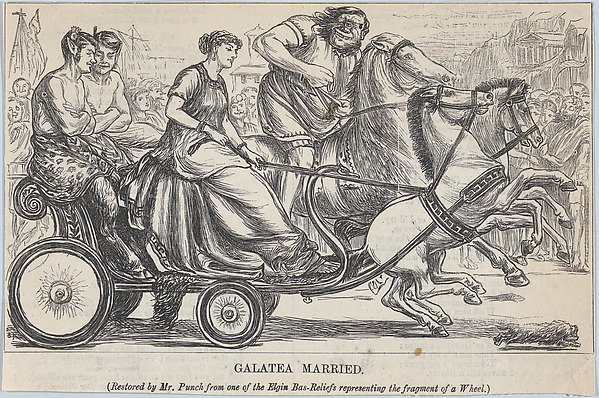 Galatea Married – Restored by Mr. Punch from one of the Elgin Bas-Reliefs representing the fragment of a Wheel by Anonymous, British, 19th century, The Metropolitan Museum of Art