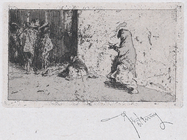 A street in Seville with figures