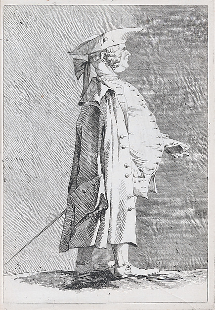 Jean-François de Troy, Director of the French Academy in Rome, pl. VIII from "Recueil de caricatures"