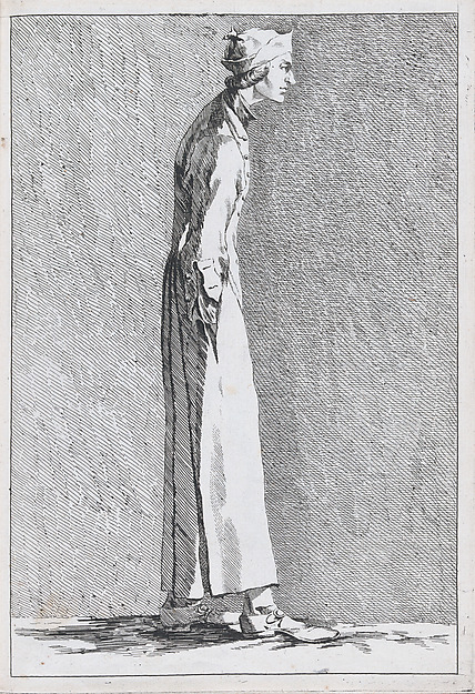 An Artist at the French Academy in Rome (?), pl. II from "Recueil de caricatures"
