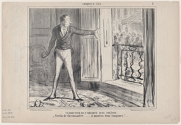 Un Directeur de n'Importe quel Théâtre, from "Croquis d'Été"