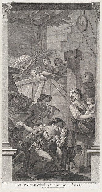 The Chapel of the Enfants-Trouvés in Paris: L'Adoration des bergers by Etienne Fessard