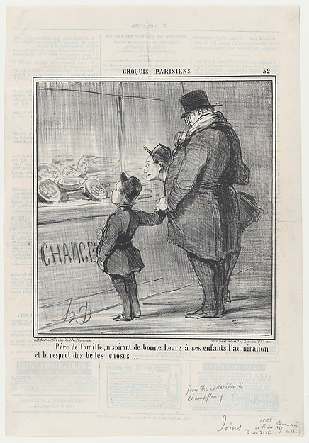 La Visite à l'Atelier, from Croquis Parisiens, published in Le Charivari, May 22, 1857