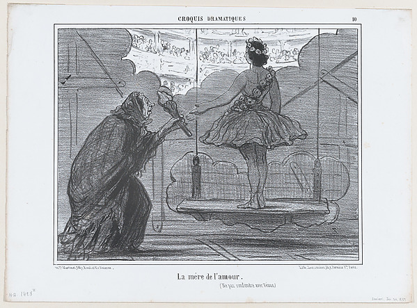 La mère de l'amour...., from Croquis Dramatiques, published in Le Charivari, January 20, 1857