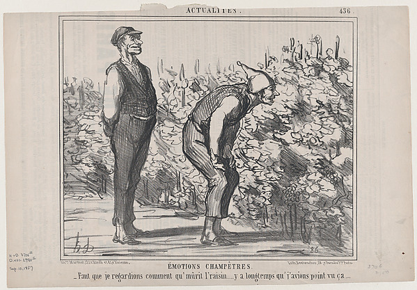 Émotions Champêtres, from Actualités, published in Le Charivari, September 10, 1857