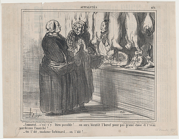Comment,...c'est-t'y Dieu possible!..., from Actualités, published in Le Charivari, December 14, 1857