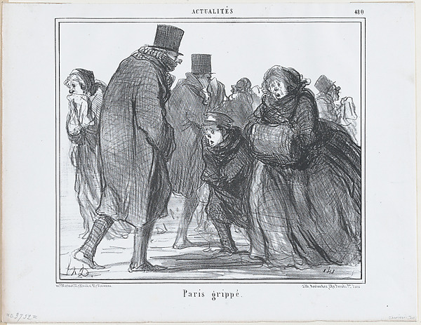 Paris Grippé, from  Actualités, published in "Le Charivari"