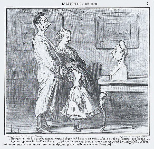 Dire que je vais être prochainement exposé..., from L'Exposition de 1859, published in Le Charivari, April 5, 1859
