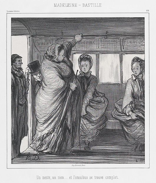 The Madeleine-Bastille Bus Line, A trifle, a nothing... and the bus is full, published in Souvenirs d'Artistes