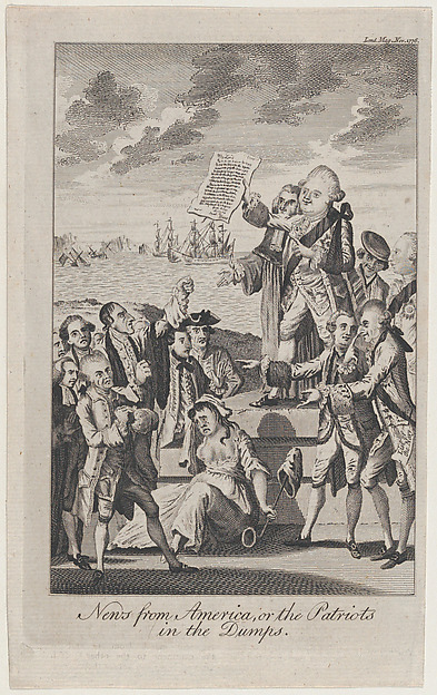 News from America, or the Patriots in the Dumps