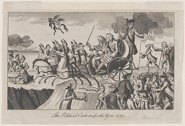 The Political Cartoon, for the Year 1775
