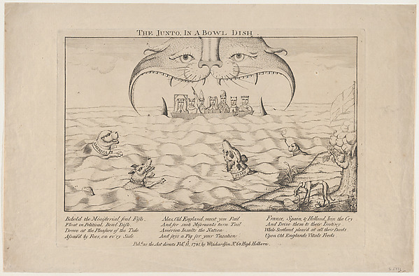 The Junto in a Bowl Dish by Anonymous, British, 18th century, The Metropolitan Museum of Art