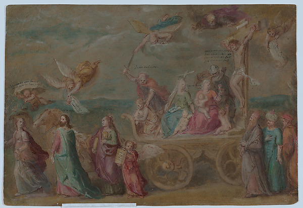 The Triumph of the Word of God, from "Triumph of the Catholic Church" (oil sketch for a painting of the same subject) by Otto van Veen
