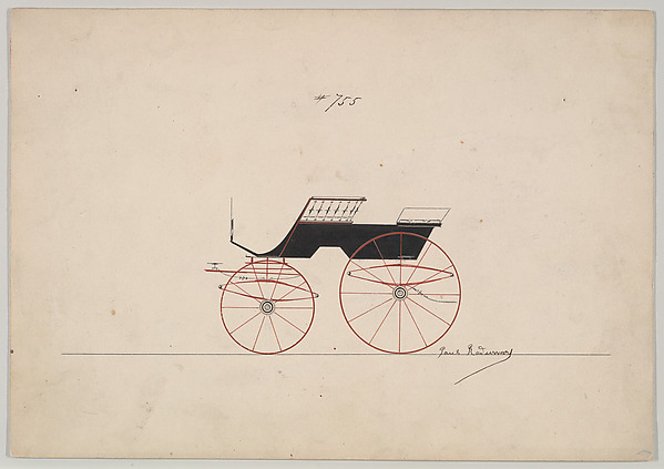 Design for 4 seat Phaeton, no top, no. 755