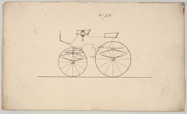 Design for 4 seat Phaeton, no top, no. 719