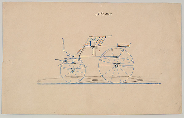 Design for 4 seat Phaeton, no top, no. 930