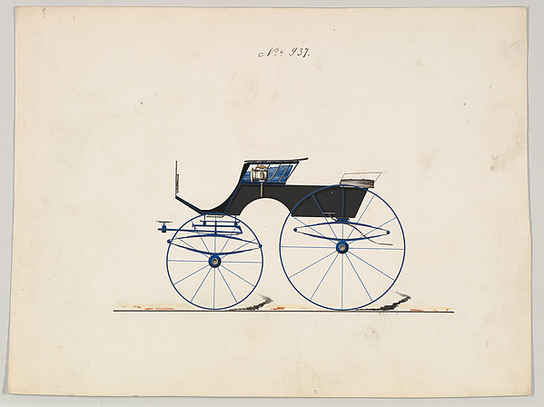 Design for 4 seat Phaeton, no top, no. 937