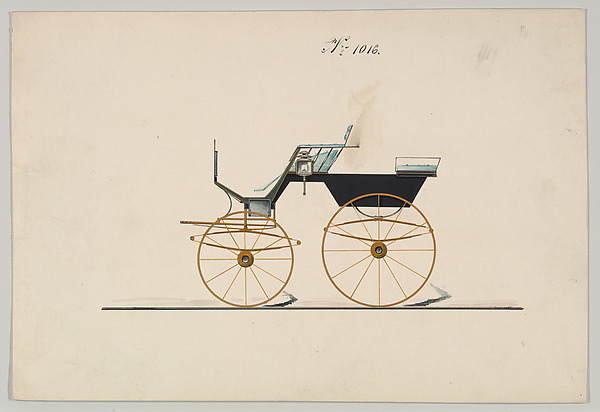 Design for 4 seat Phaeton, no top, no. 1016