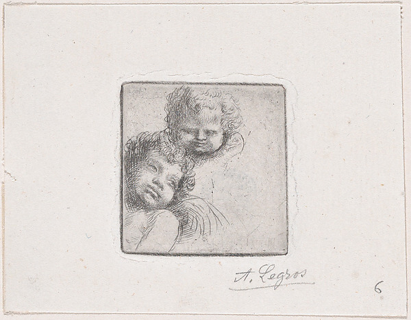 Sketch for Two Children's Heads