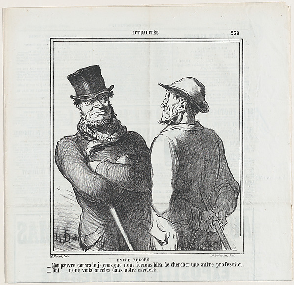 Once more the horsemeat amateurs, from 'News of the day,' published in Le Charivari, April 10, 1865
