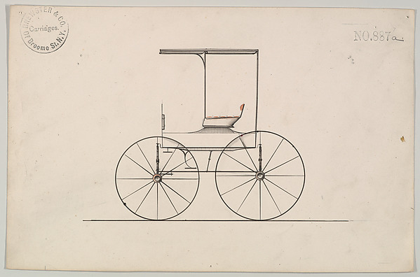 Design for Wagon, no. 887a by Brewster & Co., The Metropolitan Museum of Art