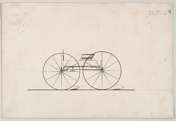Design for Wagon, no. 1052b by Brewster & Co., The Metropolitan Museum of Art