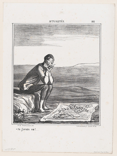 If I had known....., from 'News of the day,' published in "Le Charivari"