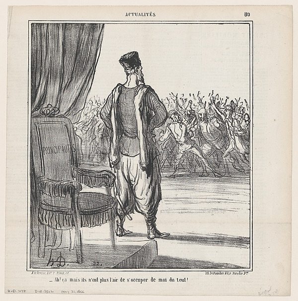 What about that..., they don't seem to be interested in me anymore, from 'News of the day,' published in Le Charivari, May 30, 1866