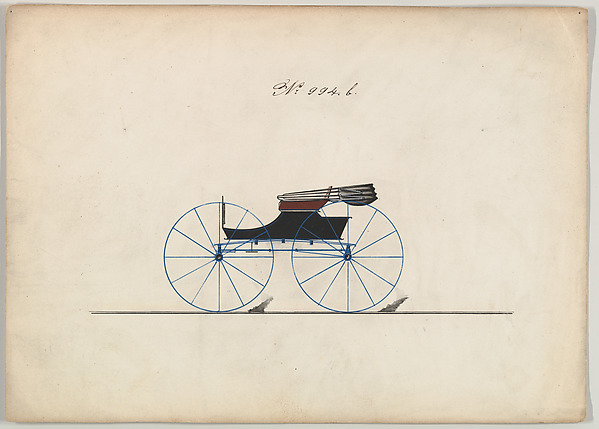 Design for Wagon, no. 994b-2 by Brewster & Co., The Metropolitan Museum of Art