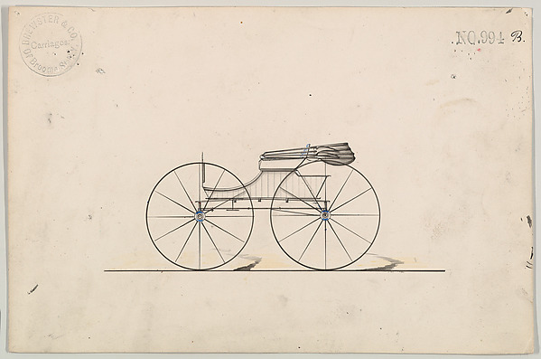 Design for Wagon, no. 994b by Brewster & Co., The Metropolitan Museum of Art