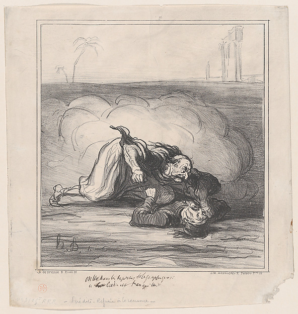 A pair of friends, from 'News of the day,' published in "Le Charivari"