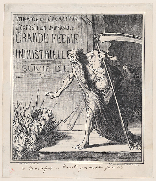 No my children... you are not part of this play here!, from 'News of the day,' published in "Le Charivari"
