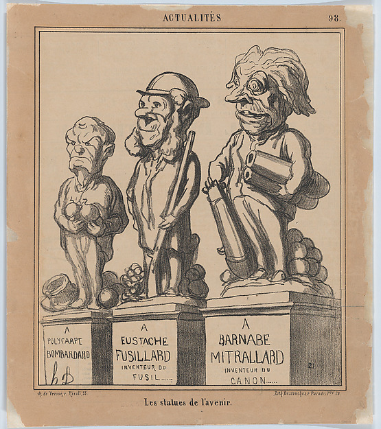 Statues of the Future, from 'News of the day,' published in Le Charivari, April 29, 1868
