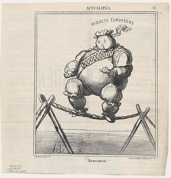 Gently!, from 'News of the day,' published in Le Charivari, April 21, 1868