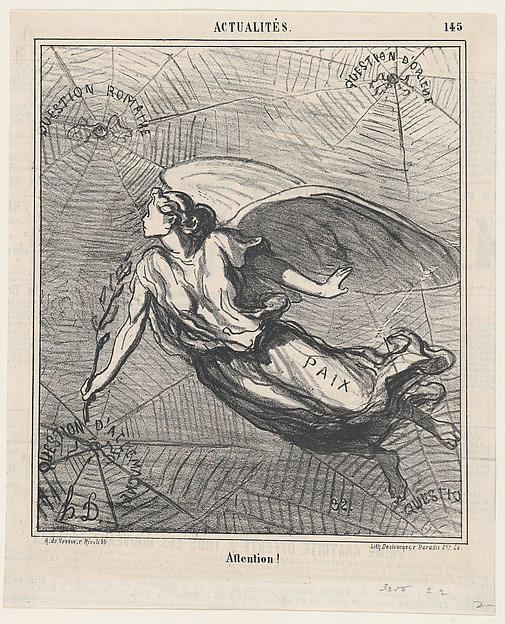 Look out!, from 'News of the day,' published in Le Charivari, July 1, 1868