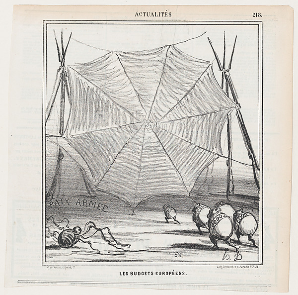 European budgets, from 'News of the day,' published in Le Charivari, October 9, 1868
